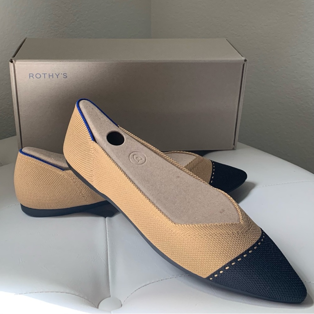 Rothy's Women's The Point Captoe in Camel